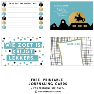 Blitz Ontwerpt free printable Sparkling scraps Sinterklaas Sint