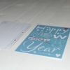 Kerst- en nieuwjaarskaarten letters illustraties