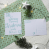 kerstkaart blitz ontwerpt grafisch mint letters hartje