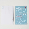 Kerst- en nieuwjaarskaarten letters illustraties