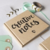 handlettering notitieboek creative notes_blitz ontwerpt