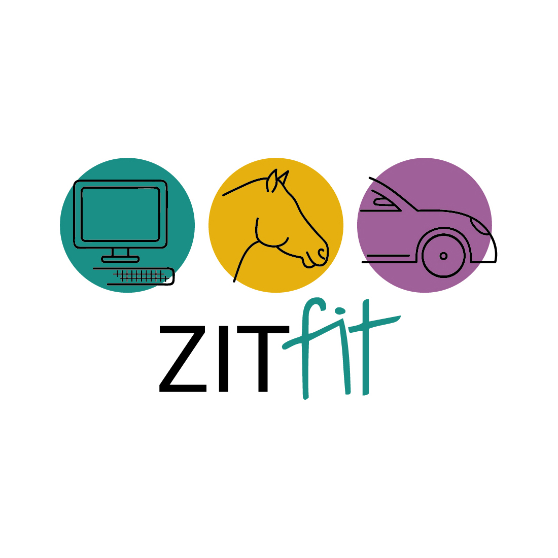 Logo Zitfit fysiotherapie Blitz Ontwerpt