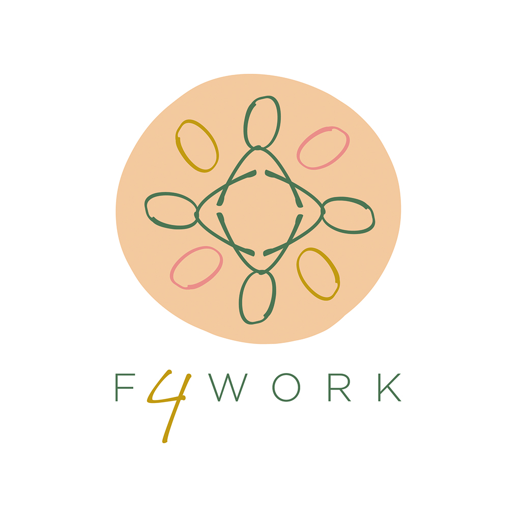 Logo F4work reïntegratiecoach Blitz Ontwerpt