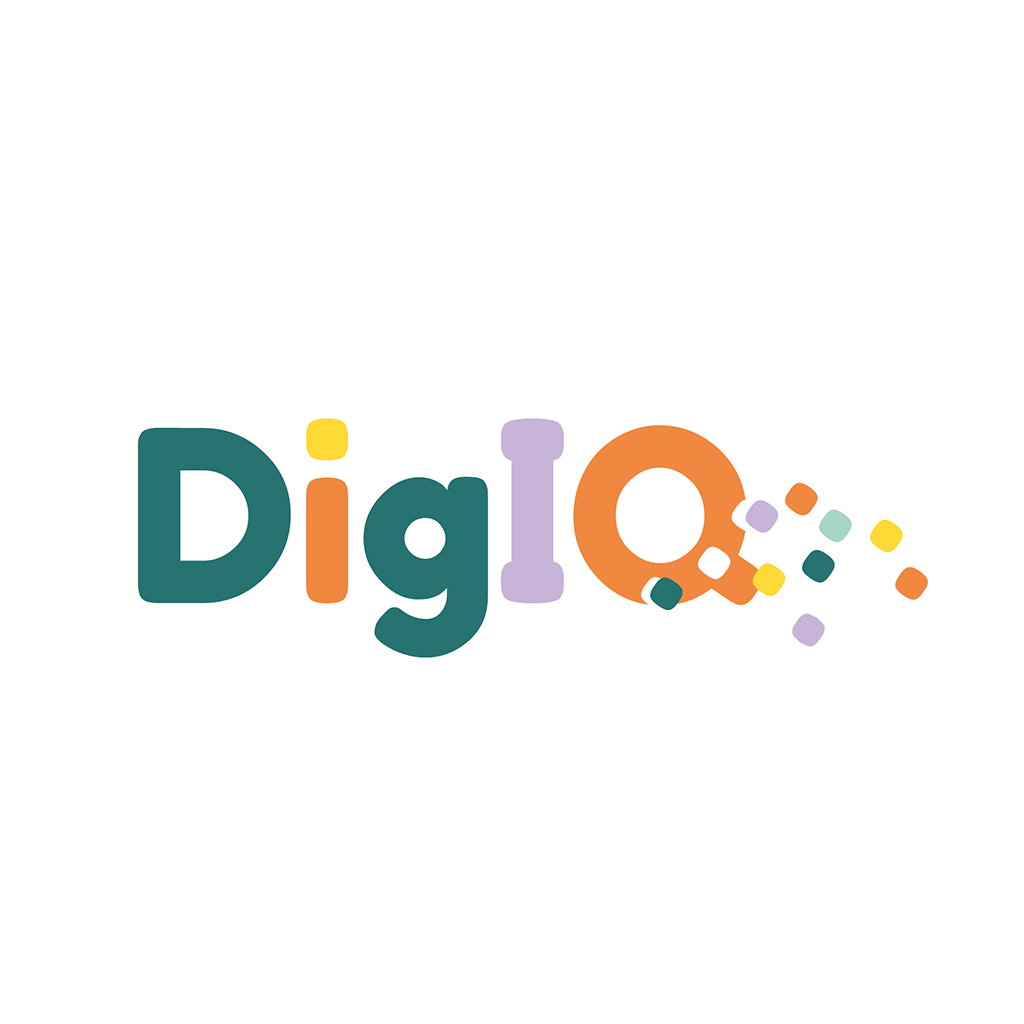 Logo DigIQ onderzoek Universiteit van Amsterdam Blitz Ontwerpt