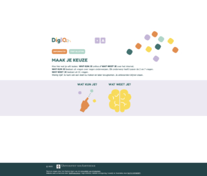 DigIQ tool website keuze Universiteit van Amsterdam Blitz Ontwerpt