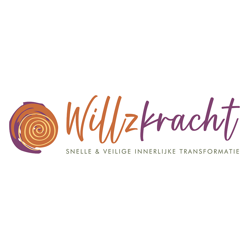Logo spiraal illustratie Willzkracht Blitz Ontwerpt Tapping Hypnotherapie