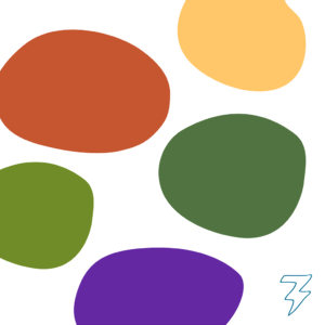 Logo spiraal kleurenpalet illustratie Willzkracht Blitz Ontwerpt Tapping Hypnotherapie