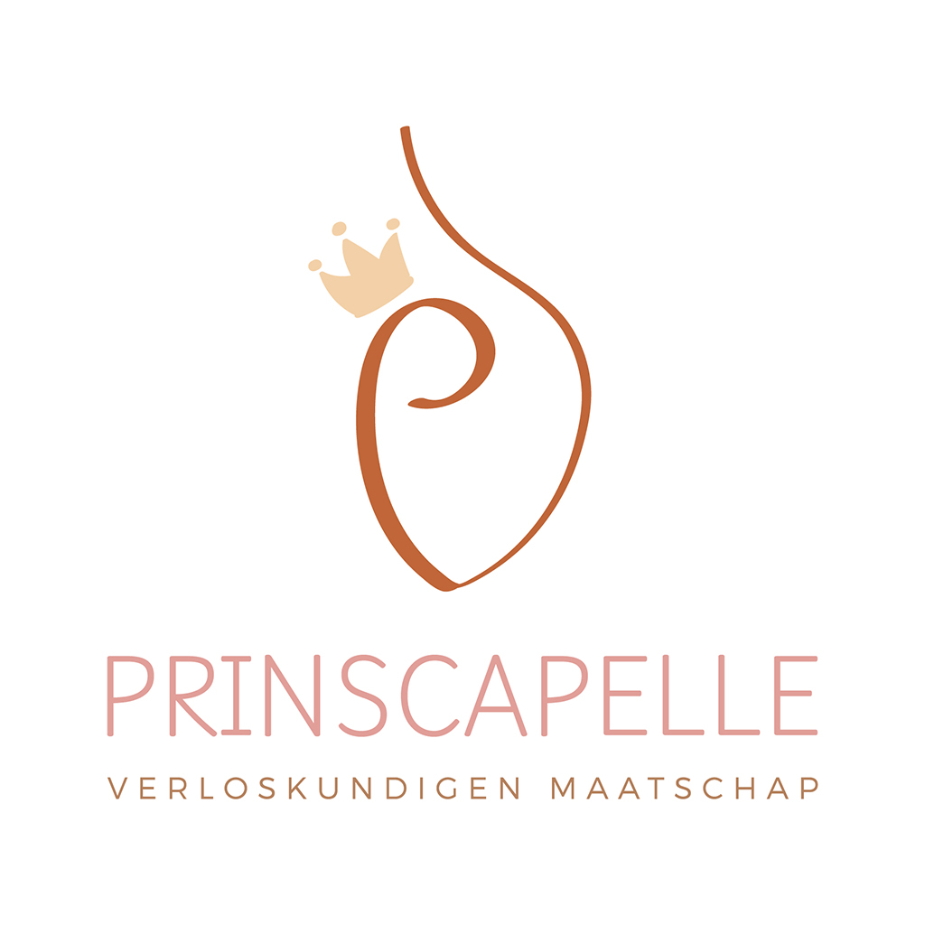 Logo PrinsCapelle Kraamzorg met een gouden randje_capelle aan den ijssel_Blitz Ontwerpt